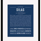 Frame Options | Midnight Blue | Maple Frame, Matted