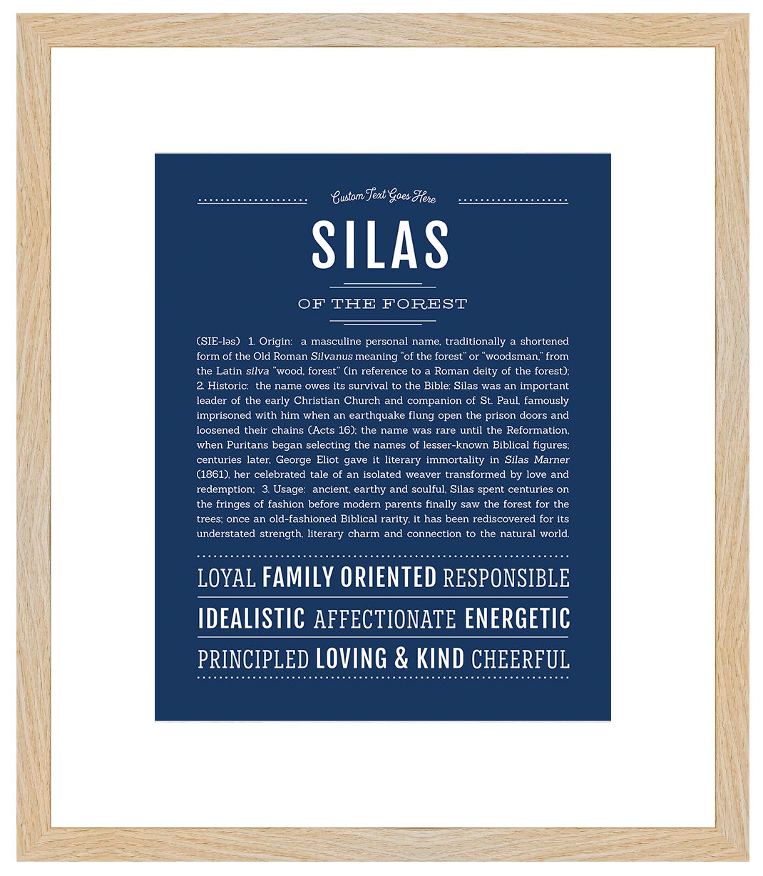 Silas | Name Art Print