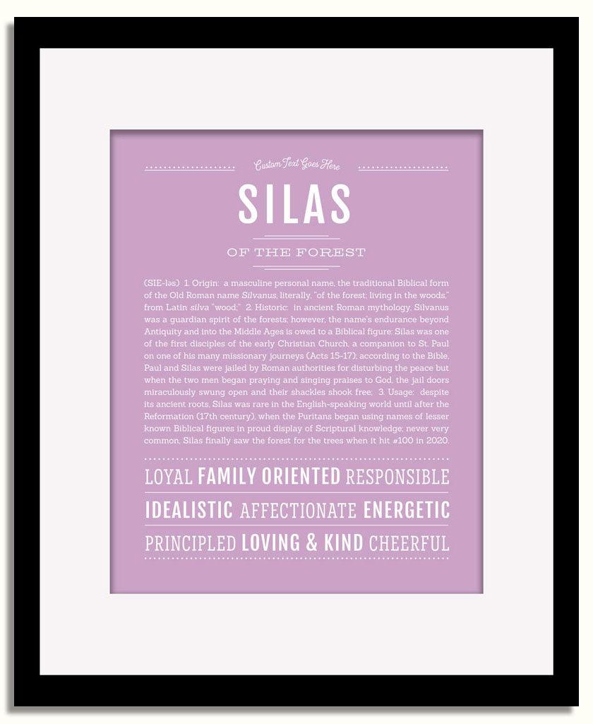 Frame Options | Lilac | Black Frame, Matted