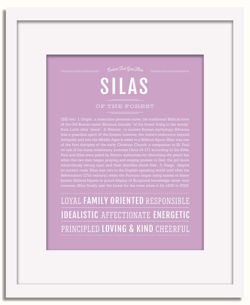 Frame Options | Lilac | White Frame, Matted