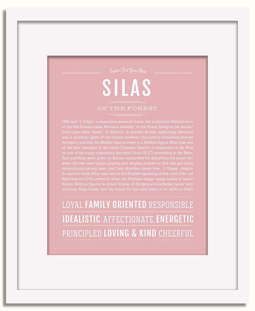 Frame Options | Dusty Rose | White Frame, Matted