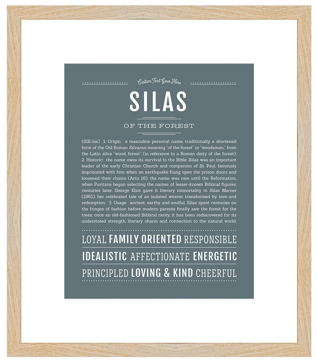 Silas | Name Art Print