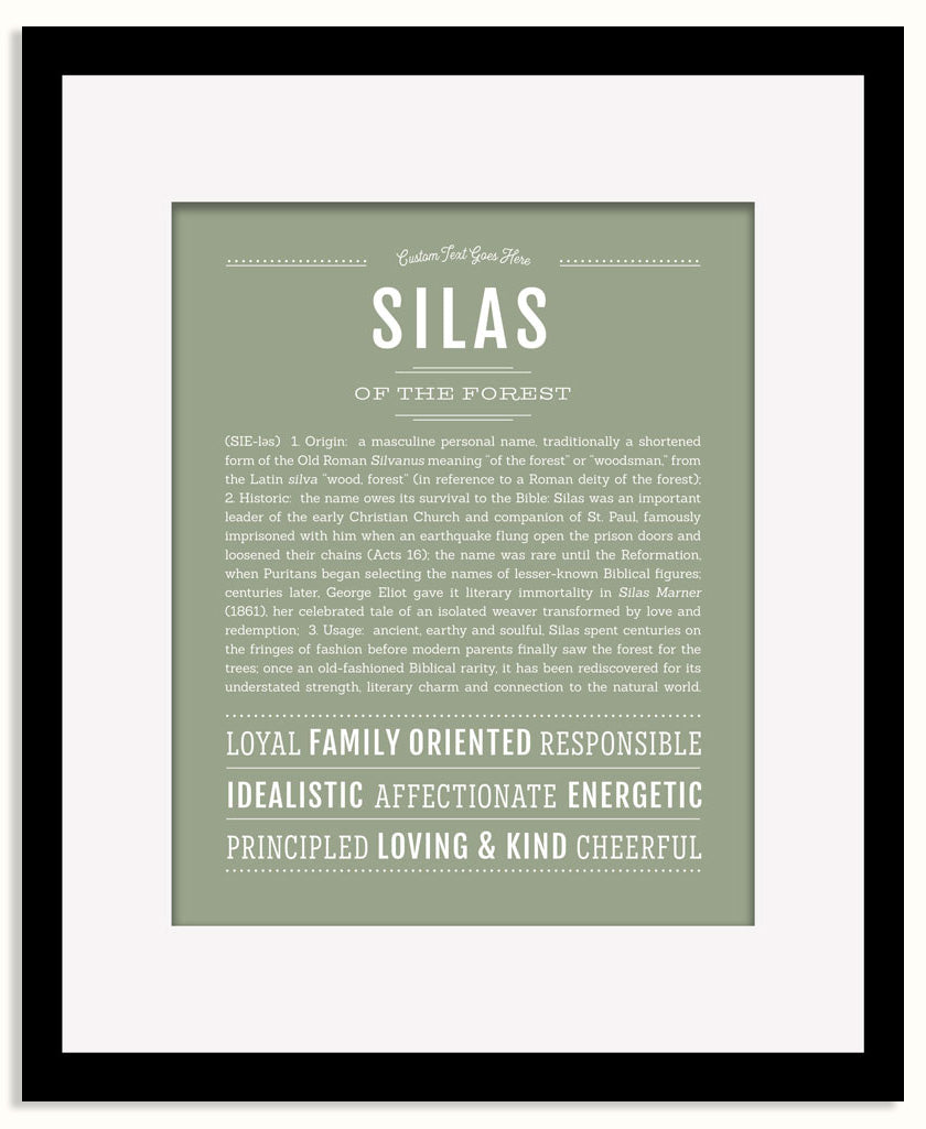 Frame Options | Sage | Maple Frame, Matted