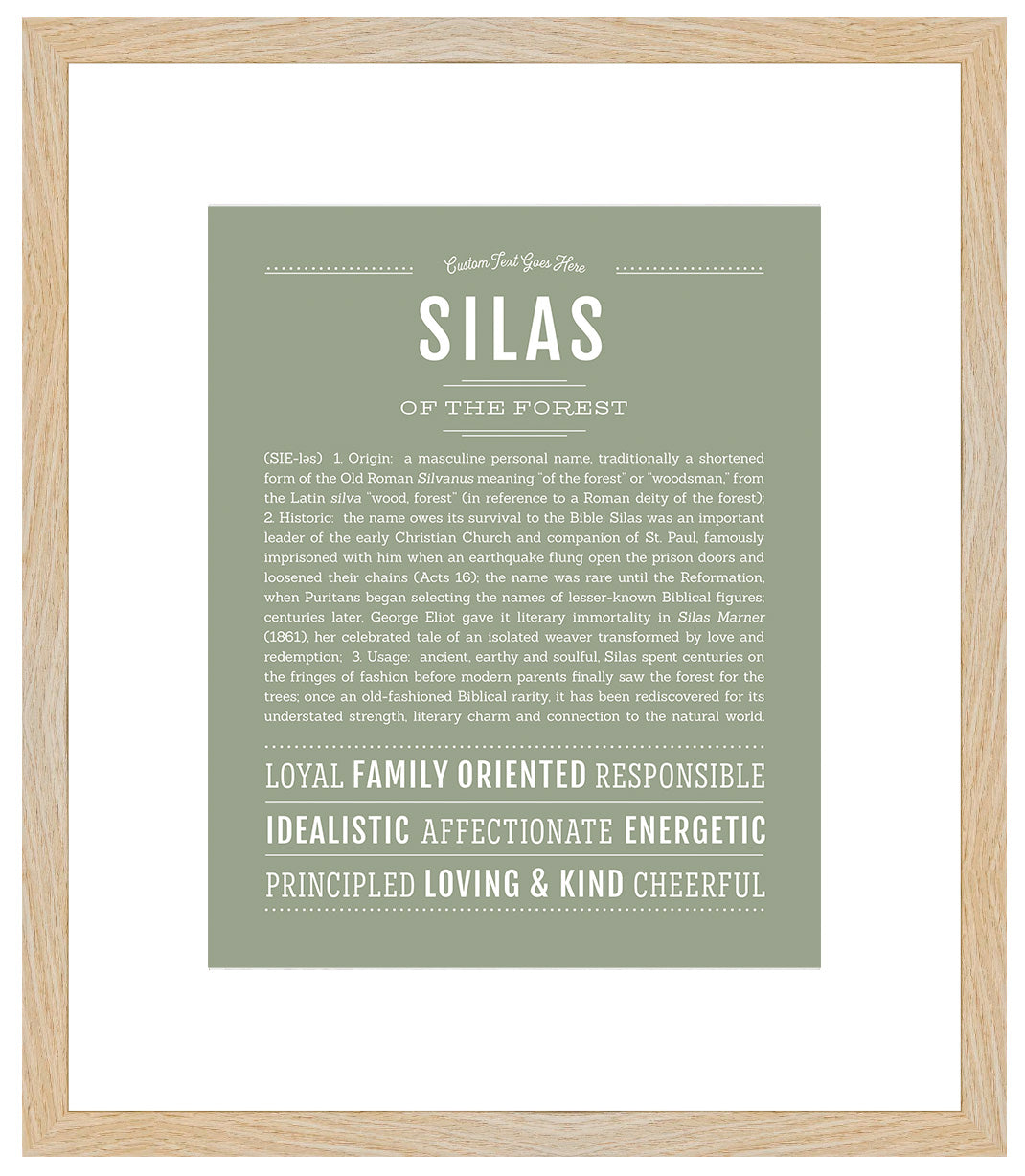 Silas | Name Art Print