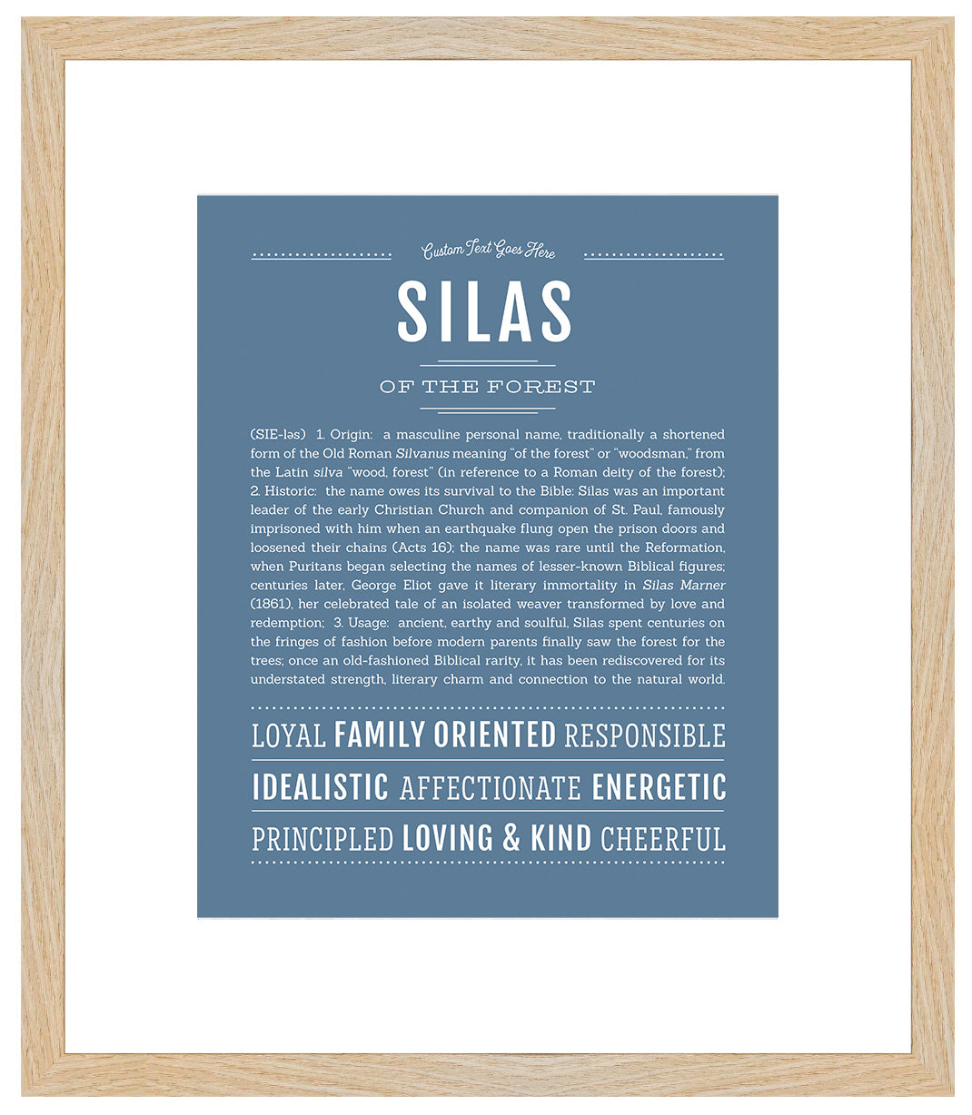 Silas | Name Art Print