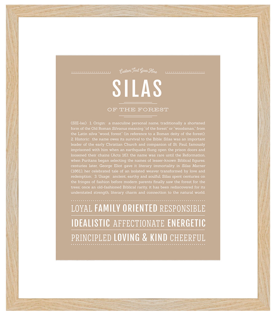 Silas | Name Art Print