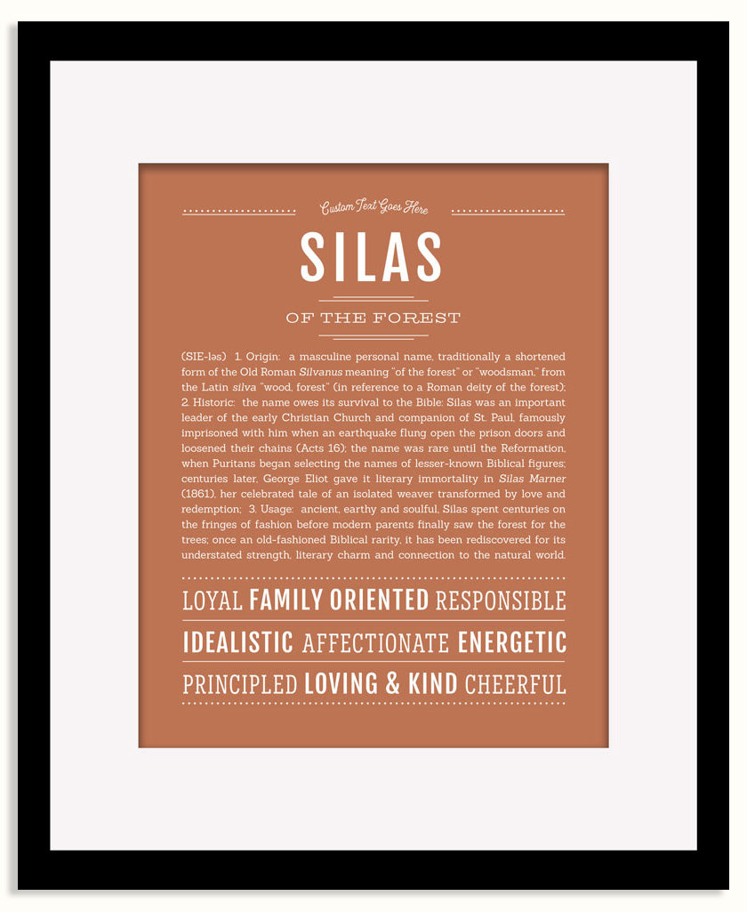 Frame Options | Terra Cotta | Maple Frame, Matted