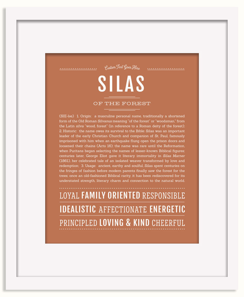 Frame Options | Terra Cotta | Black Frame, Matted