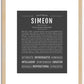 Simeon | Name Art Print