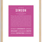 Simeon | Name Art Print