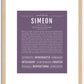 Simeon | Name Art Print