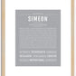 Simeon | Name Art Print