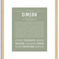 Simeon | Name Art Print