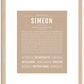 Simeon | Name Art Print