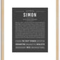 Simon | Name Art Print