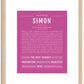 Simon | Name Art Print