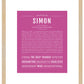 Frame Options | Dark Pink | Maple Frame, Matted
