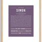 Simon | Name Art Print