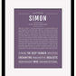 Frame Options | Deep Purple | Black Frame, Matted