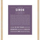 Frame Options | Deep Purple | Maple Frame, Matted