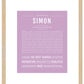 Frame Options | Lilac | Maple Frame, Matted