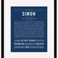 Frame Options | Midnight Blue | Black Frame, Matted