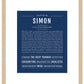 Frame Options | Midnight Blue | Maple Frame, Matted