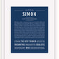 Frame Options | Midnight Blue | White Frame, Matted