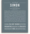Simon | Name Art Print – Name Stories