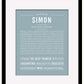 Frame Options | Powder Blue | Black Frame, Matted