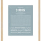 Frame Options | Powder Blue | Maple Frame, Matted