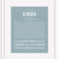 Frame Options | Powder Blue | White Frame, Matted