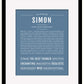 Frame Options | Steele Blue | Black Frame, Matted