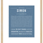 Frame Options | Steele Blue | Maple Frame, Matted