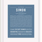 Frame Options | Steele Blue | White Frame, Matted