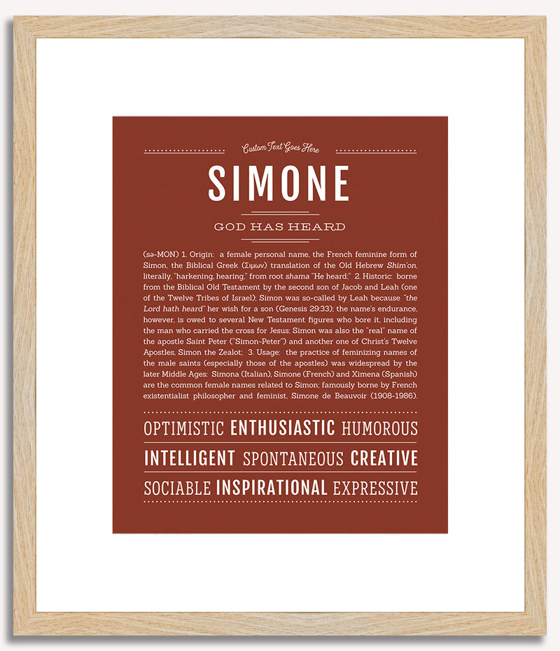 Simone | Name Art Print