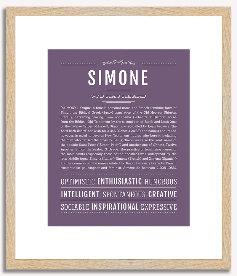 Simone | Name Art Print