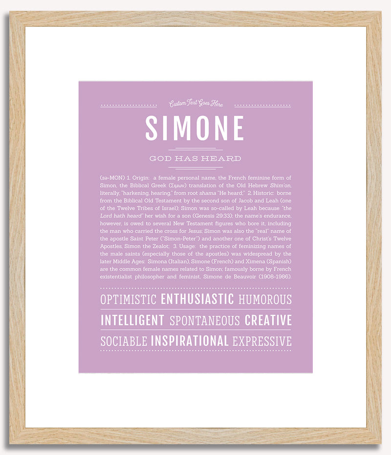 Simone | Name Art Print