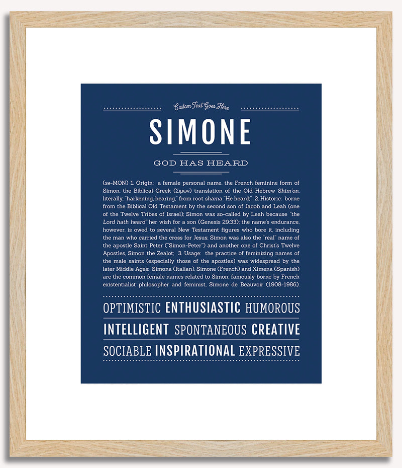 Simone | Name Art Print