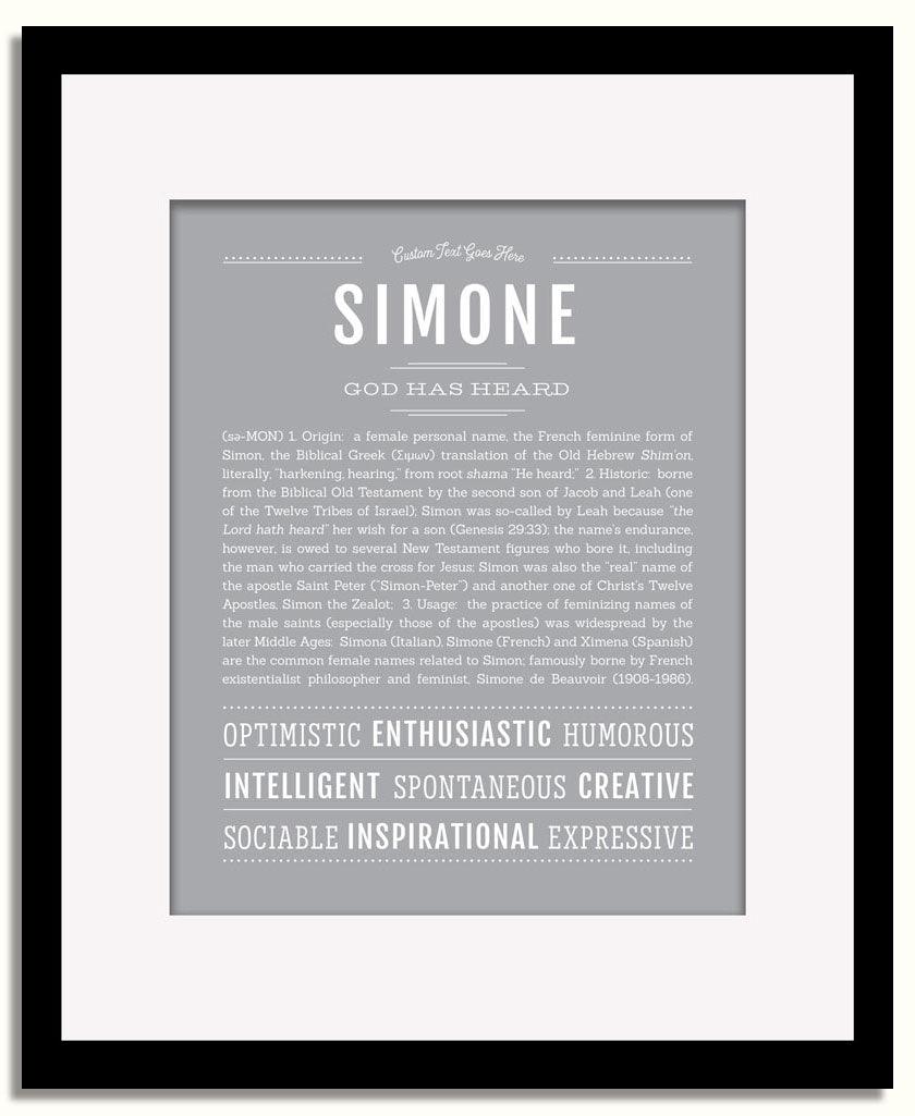 Frame Options | Sage | Black Frame, Matted