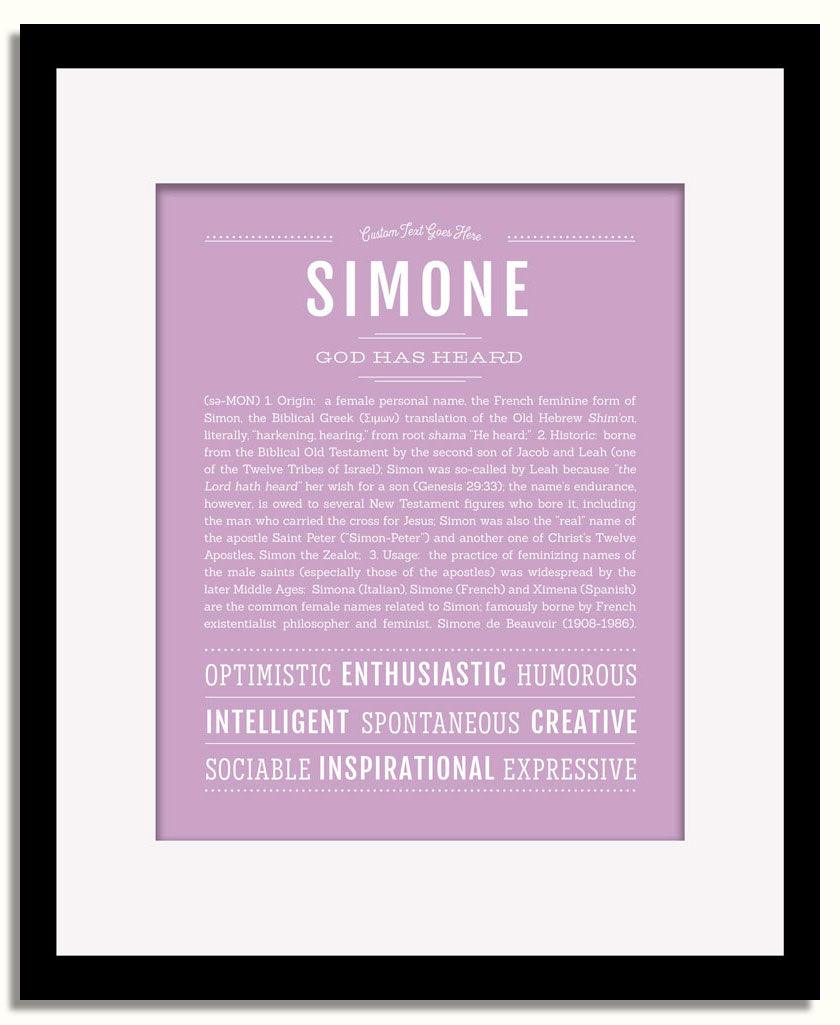 Frame Options | Lilac | Black Frame, Matted