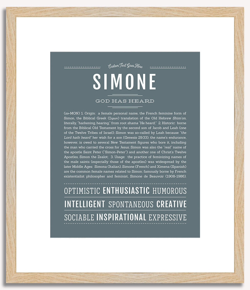 Simone | Name Art Print