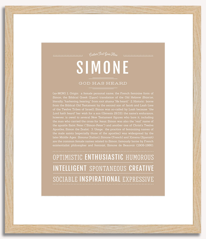 Simone | Name Art Print