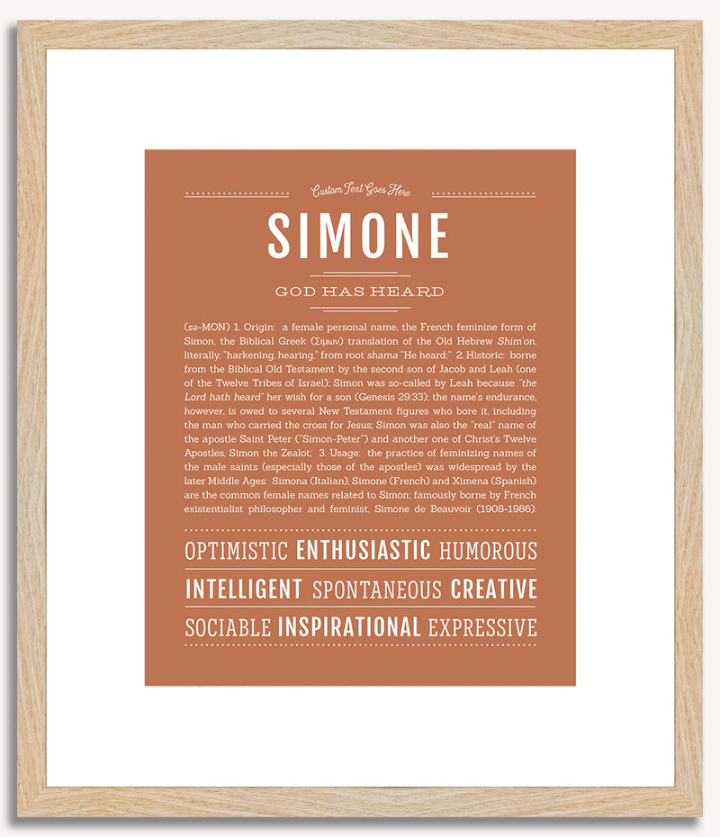 Simone | Name Art Print