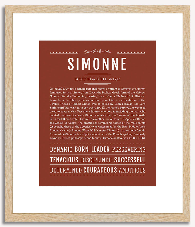 Simonne | Name Art Print