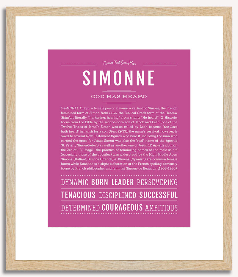 Simonne | Name Art Print