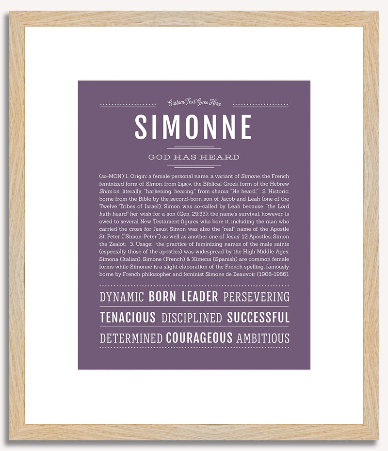 Simonne | Name Art Print