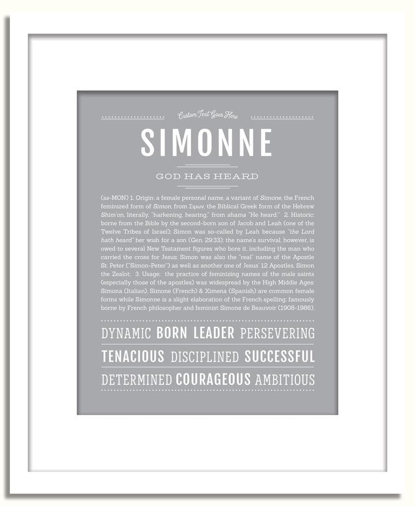 Frame Options | Light Gray | White Frame, Matted