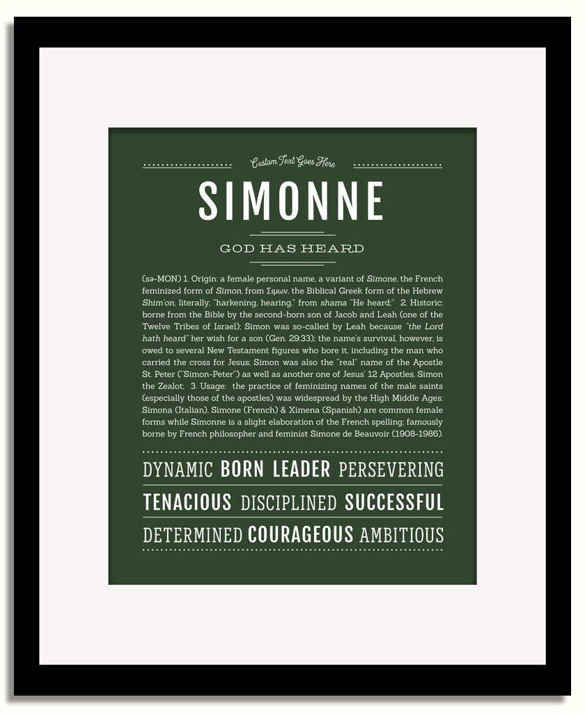 Frame Options | Deep Forest | Black Frame, Matted