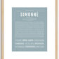 Simonne | Name Art Print